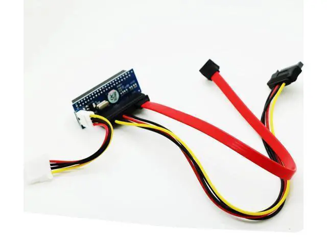 Alt view image 2 of 6 - IDE/PATA 40Pin HDD to SATA Motherboard Adapter Card with 30cm SATA 7+15pin Cable for Desktop 3.5 Inch Hard Disk Drive