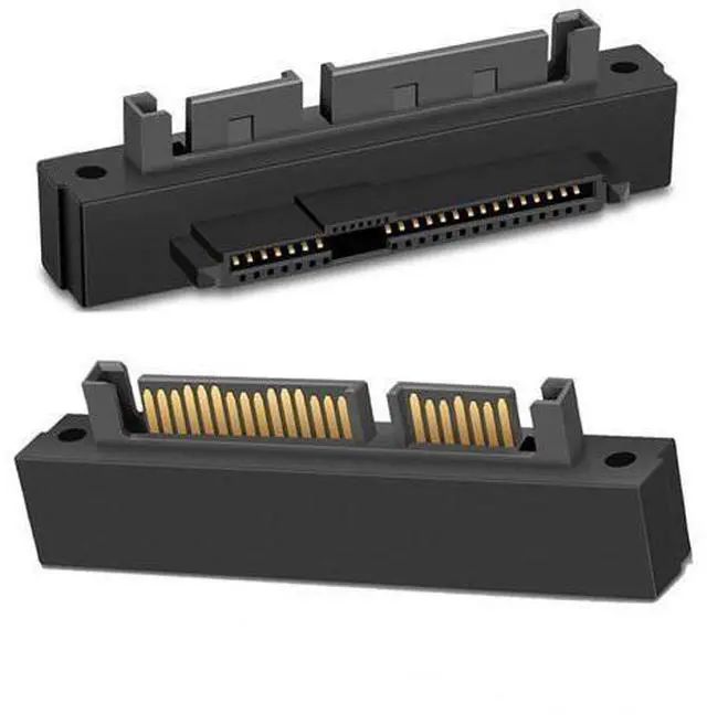 Main image of 2pcs SAS to SATA Converter,SFF-8482 29Pin SAS HDD to Motherboard 22Pin SATA Adapter Angled Card Motherboard Required with SAS Hybrid Controller