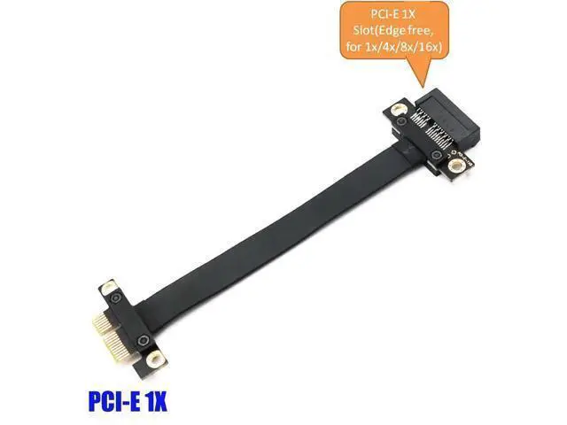 Alt view image 2 of 5 - PCI-e Express 1X Riser Extender Extension Card with 20CM High Speed Flex Cable