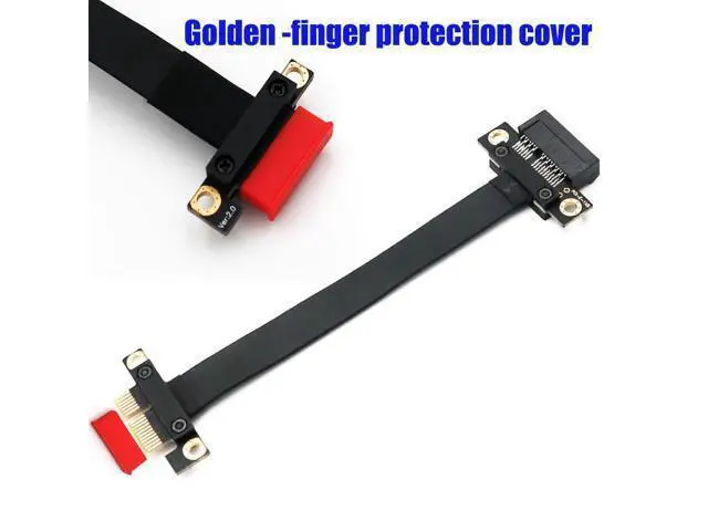 Alt view image 4 of 5 - PCI-e Express 1X Riser Extender Extension Card with 20CM High Speed Flex Cable