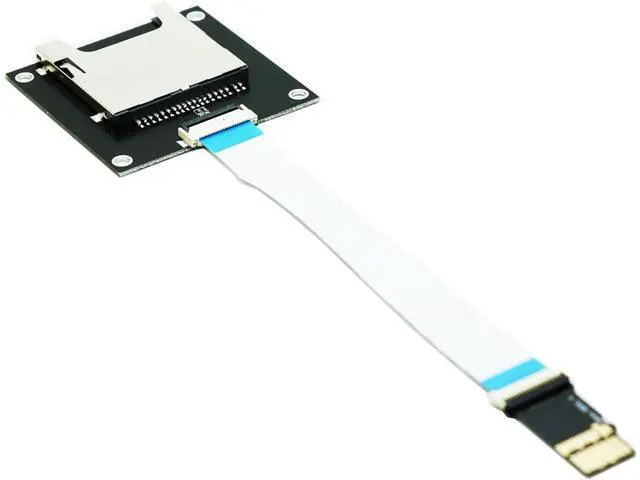 Alt view image 3 of 6 - Micro SD SDXC UHS-II to SD SDXC Extension Card with 9CM Flex Cable,Support SD/SDHC/SDXC UHS-I UHS-II V30 V60 V90