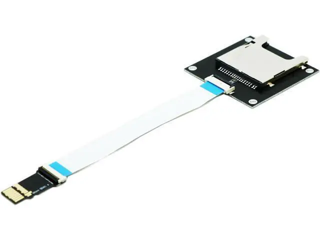 Alt view image 4 of 6 - Micro SD SDXC UHS-II to SD SDXC Extension Card with 9CM Flex Cable,Support SD/SDHC/SDXC UHS-I UHS-II V30 V60 V90