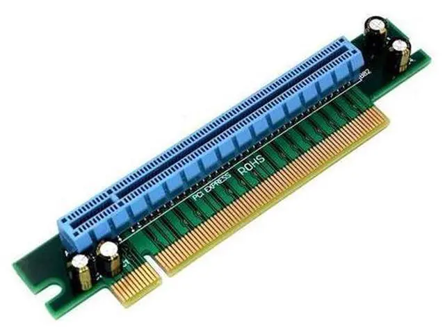 Main image of PCIe 16x Riser Card,PCI-e Express 3.0 16X Male to Female Extension Card for GPU Graphics Card(90Degree 1.8CM Height)