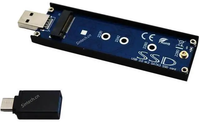 Main image of M2 SSD USB,USB 3.0 M.2 SATA 3 SSD Card,NGFF B-M Key External Case with USB 3.1 Type C Connector