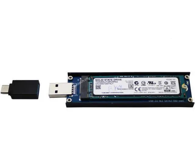 Alt view image 3 of 4 - M2 SSD USB,USB 3.0 M.2 SATA 3 SSD Card,NGFF B-M Key External Case with USB 3.1 Type C Connector