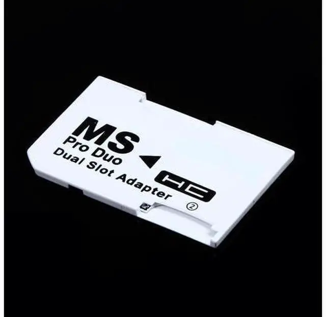 Main image of MicroSDHC to MS PRO Duo Adapter. Converts Two MicroSD or MicroSDHC Cards to MS PRO Duo CR5400 CR-5400,Compatible with PSP 1000/2000/3000 Card