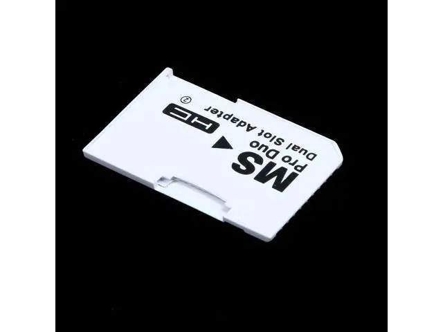 Alt view image 2 of 3 - MicroSDHC to MS PRO Duo Adapter. Converts Two MicroSD or MicroSDHC Cards to MS PRO Duo CR5400 CR-5400,Compatible with PSP 1000/2000/3000 Card