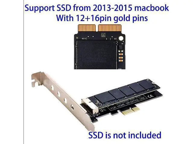 Alt view image 3 of 4 - 28Pin to PCI-e 1X Adapter Card,Comaptible with SSD from MacBook Air(2013-2017 Year) and MacBook PRO(Late 2013-2015 Year)