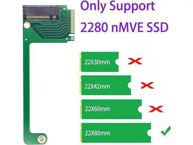 Alt view image 4 of 6 - M.2 nVME 2230 to 2280 Adapter Card Support PCIe 4.0 SSD,Compatible with Asus ROG Ally Gaming Handheld for Upgrade ROGALLY Storage(Green)