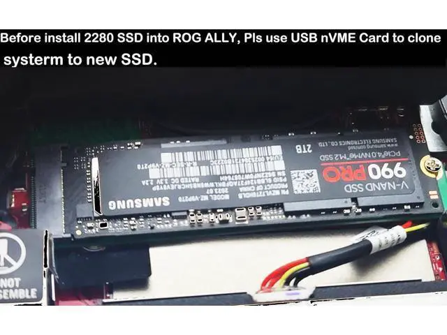 Alt view image 6 of 6 - M.2 nVME 2230 to 2280 Adapter Card Support PCIe 4.0 SSD,Compatible with Asus ROG Ally Gaming Handheld for Upgrade ROGALLY Storage(Green)