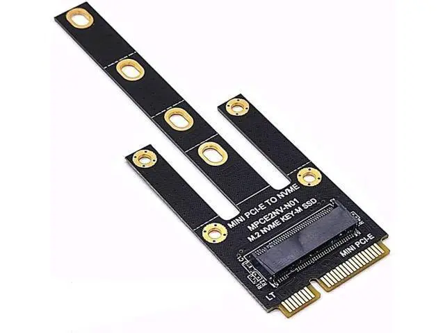 Alt view image 2 of 5 - M.2 (NGFF) 2230/2242/2280 NVME SSD to Mini PCIe Port Card (Only Provide PCIe 1X Lane),Compatible with D-ELL Inspiron One 2205