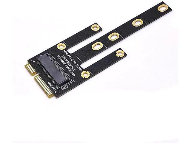 Alt view image 3 of 5 - M.2 (NGFF) 2230/2242/2280 NVME SSD to Mini PCIe Port Card (Only Provide PCIe 1X Lane),Compatible with D-ELL Inspiron One 2205