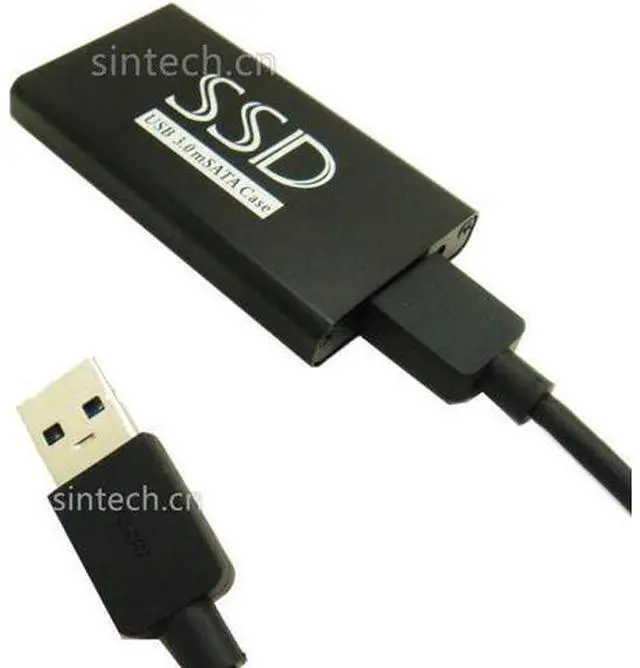 Main image of USB 3.0 mSATA SATA 3 SSD Enclosure External Case Box ,Support Super Speed UASP JM567
