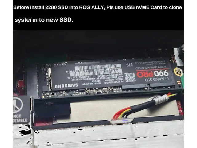 Alt view image 4 of 4 - M.2 nVME 2230 to 2280 Extension Long Card Support PCIe 4.0 SSD,Compatible with Asus ROG Ally Gaming Handheld for Upgrade ROGALLY Storage