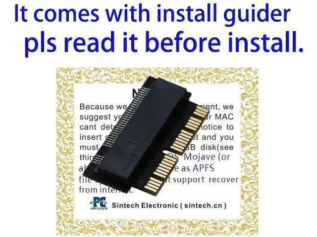 Alt view image 2 of 4 - 2Pc/Pack NGFF M.2 nVME SSD Adapter Card for Upgrade MacBook Air(2013-2016 Year) and MacBook PRO(Late 2013-2015 Year)