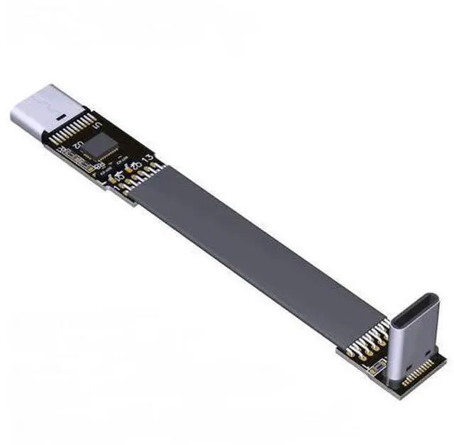 Main image of USB 3.1 Type-C Male to Type-C Female Flat Cable (3cm, T1B-T5B)
