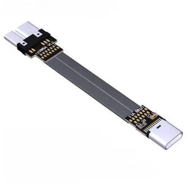 Main image of USB 3.0 Type-C Female to Micro-B Male Flat Cable (10cm, T4B-W7A)