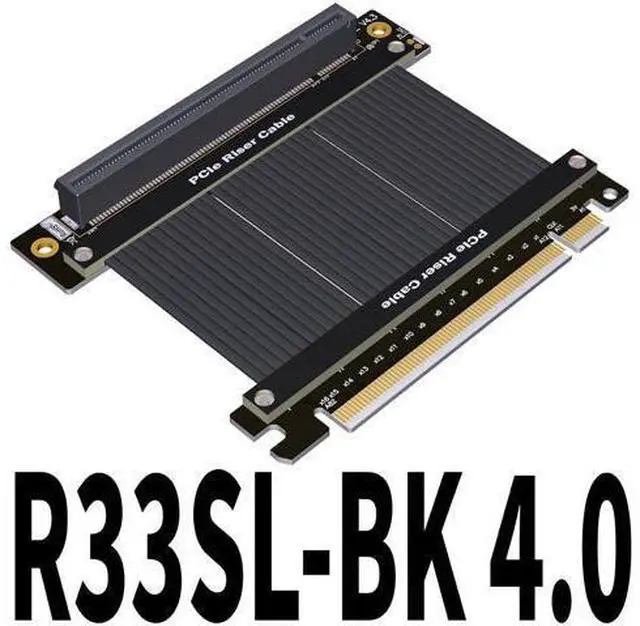 Alt view image 2 of 2 - PCIe x16 to x16riser for Graphics Video Cards Extension Cable. gen4 (10cm, R33SF 4.0)