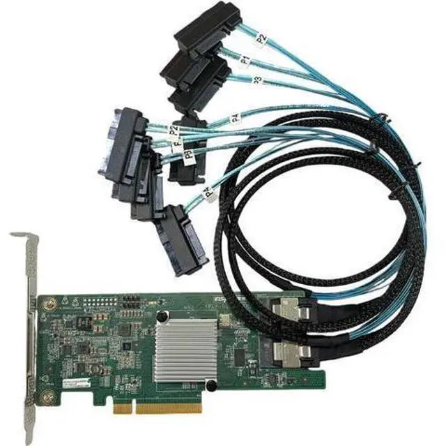 Main image of 9207-8i SAS2308 SATA/SAS 6Gb/s PCI-E 3.0 HBA LSI FW:P20 IT Mode for ZFS FreeNAS unRAID+ 2 * 8087-8482 SAS Cable