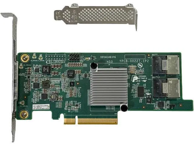 Alt view image 3 of 6 - 9207-8i SAS2308 SATA/SAS 6Gb/s PCI-E 3.0 HBA LSI FW:P20 IT Mode for ZFS FreeNAS unRAID+ 2 * 8087-8482 SAS Cable