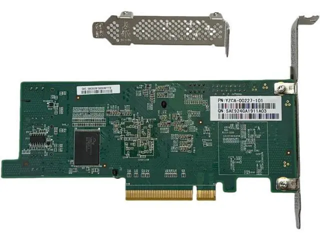 Alt view image 4 of 6 - 9207-8i SAS2308 SATA/SAS 6Gb/s PCI-E 3.0 HBA LSI FW:P20 IT Mode for ZFS FreeNAS unRAID+ 2 * 8087-8482 SAS Cable