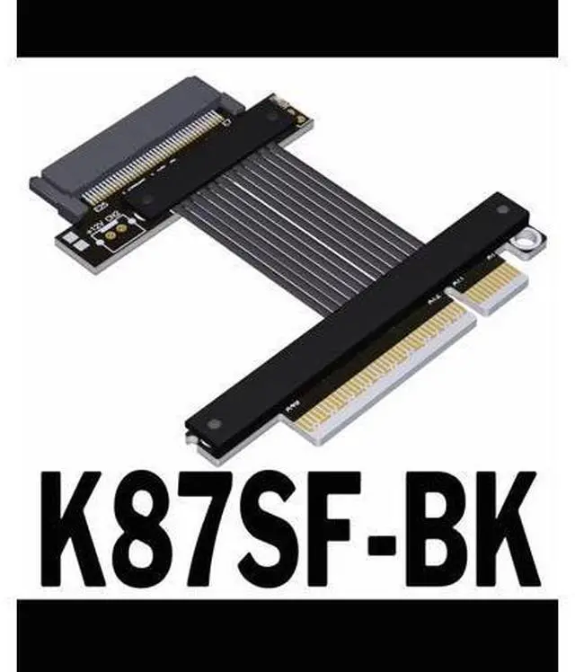 Main image of ADT K87SF-BK PCIe 5.0 to SFF8639 U.2 NVME SSD,PCle 5.0 x4 Gen5,128Gbps. cable length 20cm,0.65ft