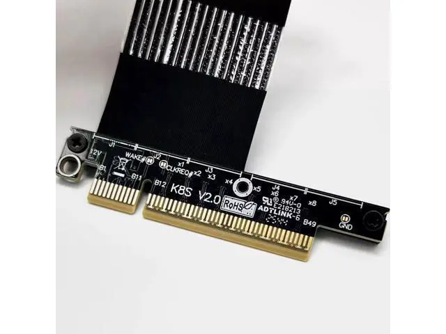 Alt view image 3 of 5 - ADT K87SF-BK PCIe 5.0 to SFF8639 U.2 NVME SSD,PCle 5.0 x4 Gen5,128Gbps. cable length 20cm,0.65ft