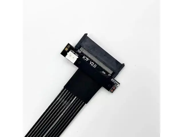 Alt view image 5 of 5 - ADT K87SF-BK PCIe 5.0 to SFF8639 U.2 NVME SSD,PCle 5.0 x4 Gen5,128Gbps. cable length 20cm,0.65ft