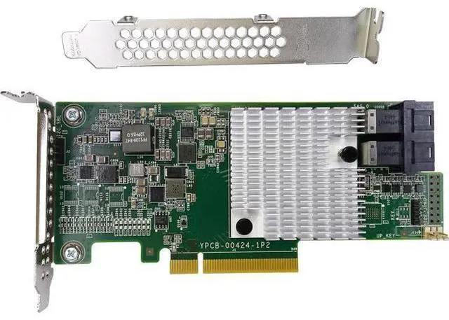 Main image of LSI 9300-8i Controller HBA Card, LSI 3008 SATA SAS Host Bus Adapter. 2 * SFF-8643 Internal 12Gbps, PCI-e 3.0 x8. IT Mode Firmware. Non RAID.