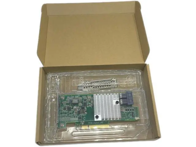 Alt view image 2 of 2 - LSI 9300-8i Controller HBA Card, LSI 3008 SATA SAS Host Bus Adapter. 2 * SFF-8643 Internal 12Gbps, PCI-e 3.0 x8. IT Mode Firmware. Non RAID.