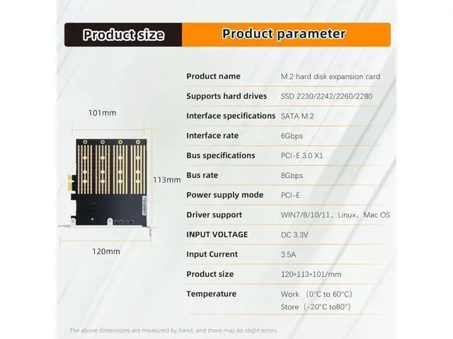 Alt view image 2 of 7 - PCIe X1 to M.2 NGFF SATA SSD 4 Port Expansion Card Adapter with Quad SSD Mounting, SATA Protocol Support, M.2 (B/M Key) Solid State Drives