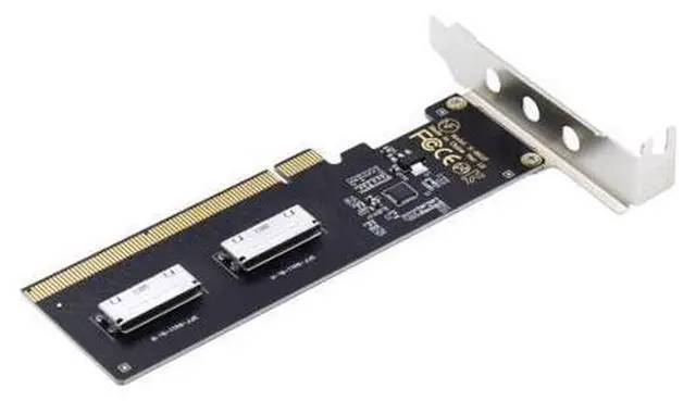Main image of Oculink to PCIe 4.0 X16 Adapter 2 Port SFF-8611/8612 8i to PCI Express Expansion Card Adapter with 8cm/12cm Slot Bracket