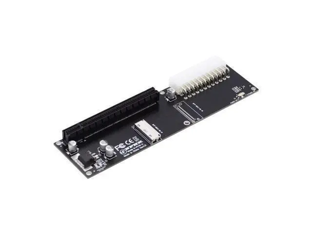 Alt view image 6 of 7 - Oculink SFF-8611/8612 8i to PCI-E 16X PCI Express Expansion Card Adapter with ATX 24Pin Power for External Graphics Card & SSD