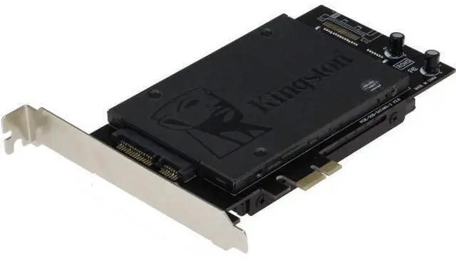 Main image of Sedna - PCI Express (PCIe) Dual 2.5 Inch SATA III (6G) SSD Adapter (Short Double Side SSD Version) (with Built in Power Circuit, no Need SATA Power Connector, Best for Mac), SSD/HDD not Included
