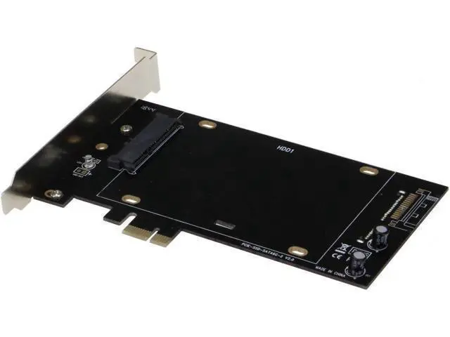 Alt view image 6 of 6 - Sedna - PCI Express (PCIe) Dual 2.5 Inch SATA III (6G) SSD Adapter (Short Double Side SSD Version) (with Built in Power Circuit, no Need SATA Power Connector, Best for Mac), SSD/HDD not Included