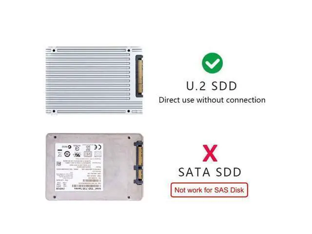 Alt view image 2 of 6 - SFF-8611 to SFF-8639 Cable,OCuLink PCIe PCI-Express SFF-8611 8X 8-Lane to 2 SFF-8639 U.2 4X SSD Data Active Cable 50cm