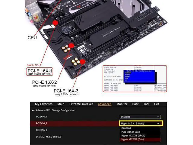 Alt view image 2 of 7 - Dual MCIO 8i Mini Cool Edge IO SFF-TA-1016 to PCIE5.0 PCI-Express 16x VROC Adapter for Mainboard SSD Graphics Card