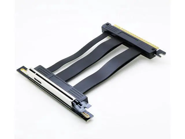 Alt view image 3 of 7 - 10cm PCI-e 5.0 X16 Riser Cable,PCIe Extension Card | 10cm 90Degree AngledSupport PCIe 5.0 GeForce RTX 40/RTX 50 Series AMD Radeon RX7000/RX9000 Series GPU Card