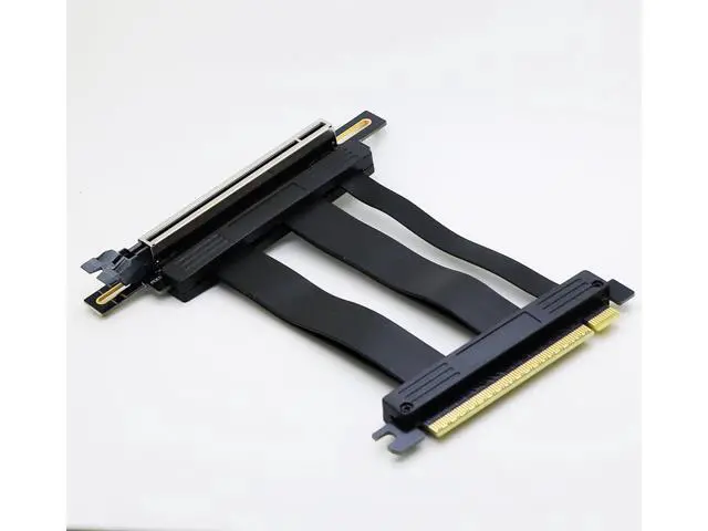 Alt view image 4 of 7 - 10cm PCI-e 5.0 X16 Riser Cable,PCIe Extension Card | 10cm 90Degree AngledSupport PCIe 5.0 GeForce RTX 40/RTX 50 Series AMD Radeon RX7000/RX9000 Series GPU Card