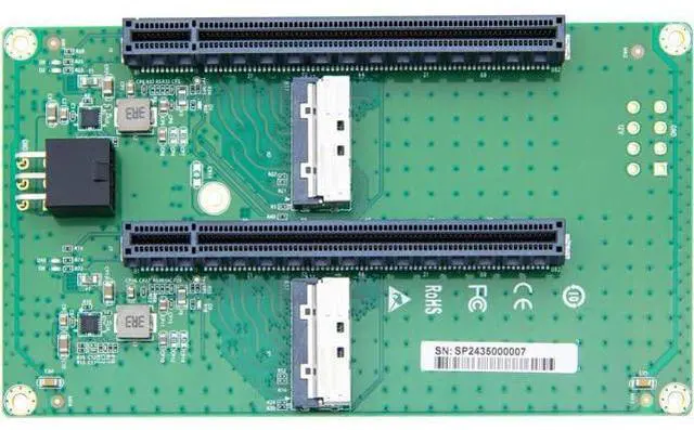 Alt view image 5 of 7 - 2xMCIO(74pin) 8i to PCIe X16 Female Adapter (X8 for Each Slot), Gen5 PCIe5.0