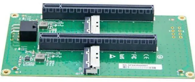 Alt view image 6 of 7 - 2xMCIO(74pin) 8i to PCIe X16 Female Adapter (X8 for Each Slot), Gen5 PCIe5.0