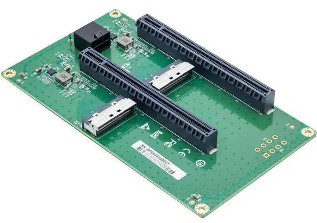 Alt view image 7 of 7 - 2xMCIO(74pin) 8i to PCIe X16 Female Adapter (X8 for Each Slot), Gen5 PCIe5.0