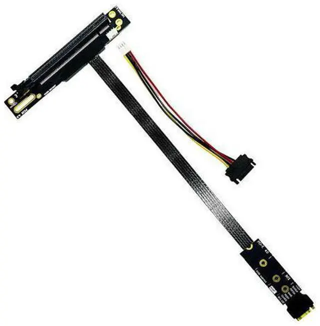 Main image of M.2 NGFF Key M to PCIe 4.0 16x Graphics Card Riser Adapter Card,Nvme to PCI-e PCI-Express 4.0 16X Extension Cable 49cms,Compatible with RTX4090-RTX3060 RX7900 RX6950XT-RX6500XT