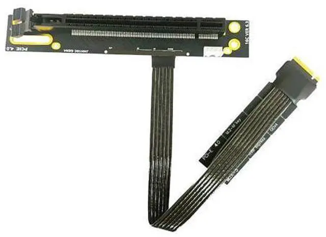 Alt view image 2 of 5 - M.2 NGFF Key M to PCIe 4.0 16x Graphics Card Riser Adapter Card,Nvme to PCI-e PCI-Express 4.0 16X Extension Cable 49cms,Compatible with RTX4090-RTX3060 RX7900 RX6950XT-RX6500XT
