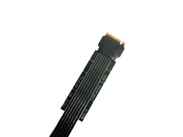 Alt view image 4 of 5 - M.2 NGFF Key M to PCIe 4.0 16x Graphics Card Riser Adapter Card,Nvme to PCI-e PCI-Express 4.0 16X Extension Cable 49cms,Compatible with RTX4090-RTX3060 RX7900 RX6950XT-RX6500XT