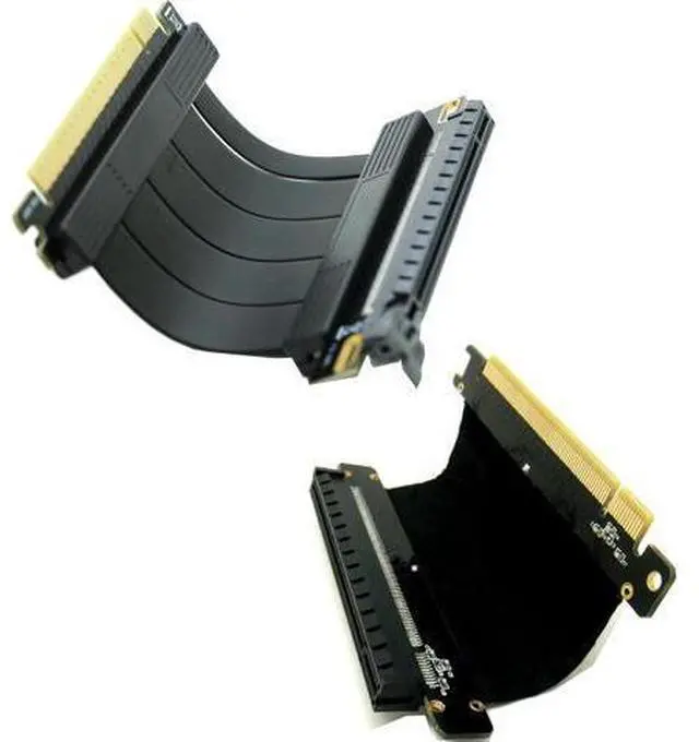 Main image of PCIe 4.0 16X Riser and PCI-e Express 3.0 X16 Extension Cable, Compatible with GTX RTX Radeo Series GPU Card-0.16FT=5CM Short cable