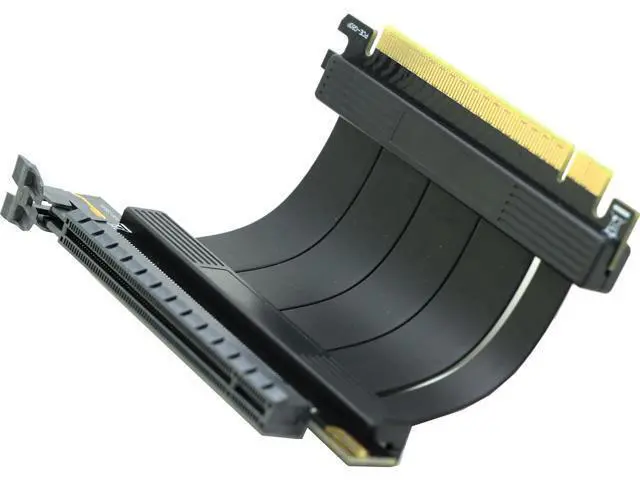Alt view image 2 of 3 - PCIe 4.0 16X Riser and PCI-e Express 3.0 X16 Extension Cable, Compatible with GTX RTX Radeo Series GPU Card-0.16FT=5CM Short cable