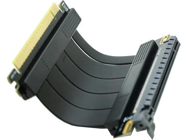 Alt view image 3 of 3 - PCIe 4.0 16X Riser and PCI-e Express 3.0 X16 Extension Cable, Compatible with GTX RTX Radeo Series GPU Card-0.16FT=5CM Short cable