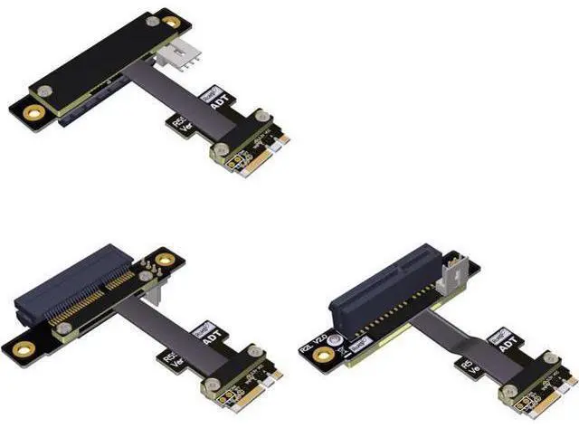 Main image of ADT-Link M.2 Key A.E. to PCIe x4 Extension Cable for PCIe x4 RAID Card, NVMe SSD, LAN Card Capture Card to M.2 A.E Extender (50cm, R52SL)