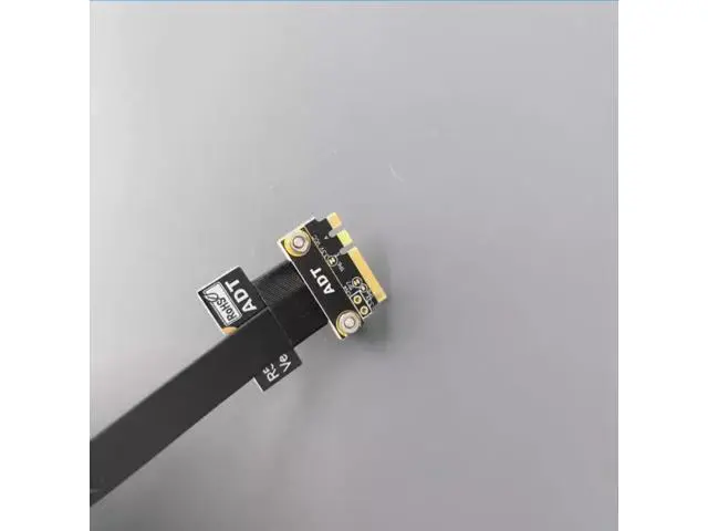 Alt view image 4 of 4 - ADT-Link M.2 Key A.E. to PCIe x4 Extension Cable for PCIe x4 RAID Card, NVMe SSD, LAN Card Capture Card to M.2 A.E Extender (50cm, R52SL)